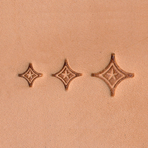 Diamond Star Geometric 3-Piece Leather Stamp Set G69009