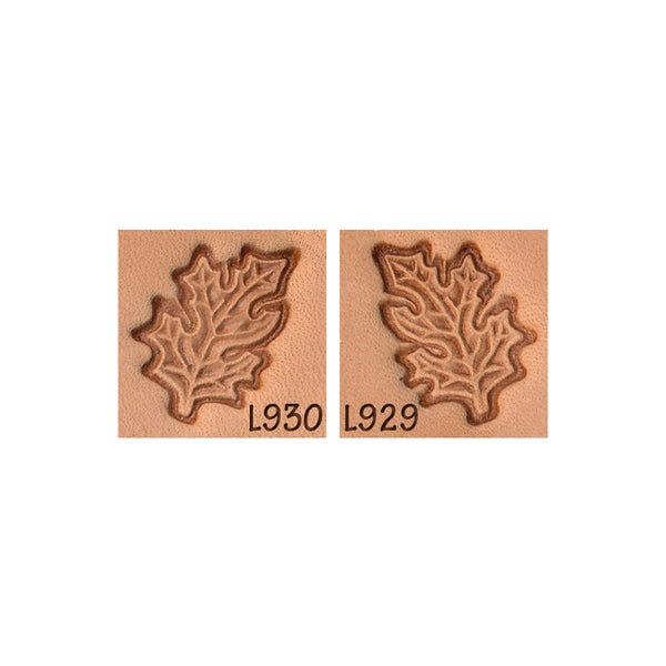 Leaf Oak Pointed L929 L930 2-Piece Leather Stamp Set