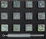 Christmas Leather Stamp Set 1/2" (13mm) 8165-00