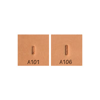 Background Bar A101 A106 2-Piece Leather Stamp Set