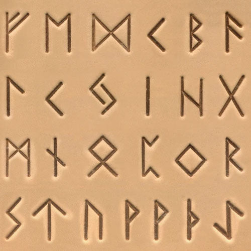 3/4" (19mm) Celtic Alphabet Leather Stamp Set 8146-00