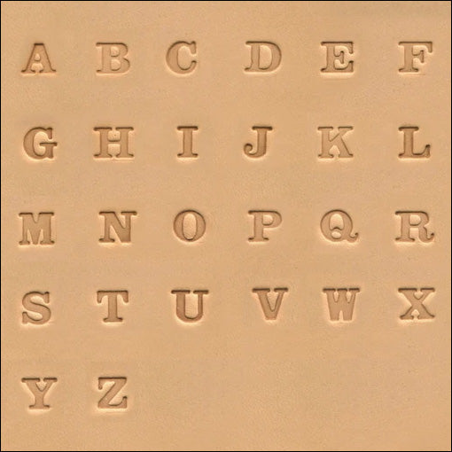 1/4" (6.4mm) Classic Serif Font Alphabet Leather Stamp Set 4903-00