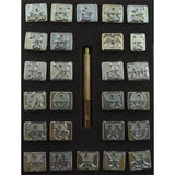 3/4" (19mm) Fancy Leather Art Style Alphabet Leather Stamp Set 8145-00