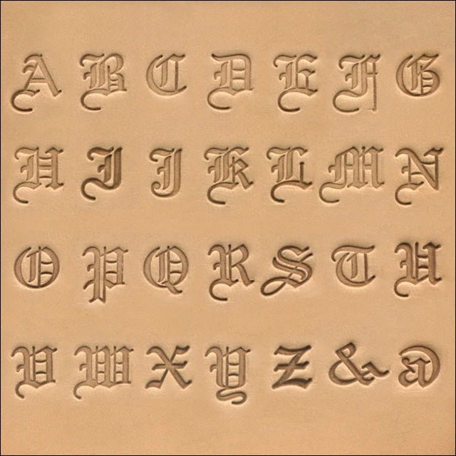 3/4 (19mm) Script Font Alphabet Leather Stamp Set 8139-00 –