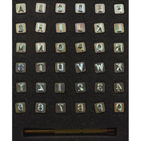 1/4" (6.4mm) Simple Font Alphabet & Number Leather Stamp Set 8137-00