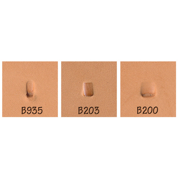 Beveler Smooth B935 B203 B200 3-Piece Leather Stamp Set