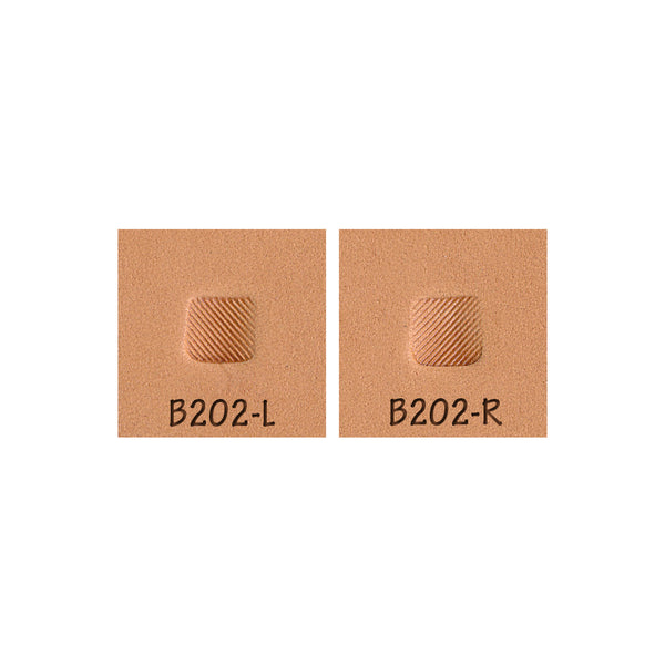 Beveler Lined Diagonal B202-L B202-R 2-Piece Leather Stamp Set