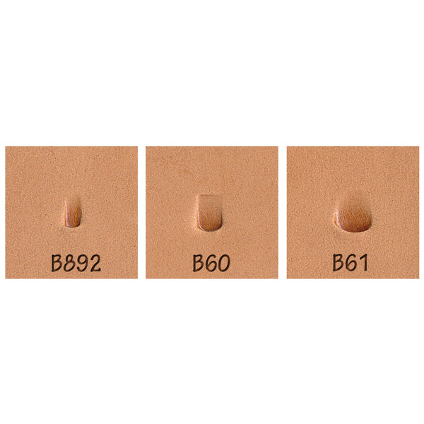 Beveler Undercut B892 B60 B61 3-Piece Leather Stamp Set