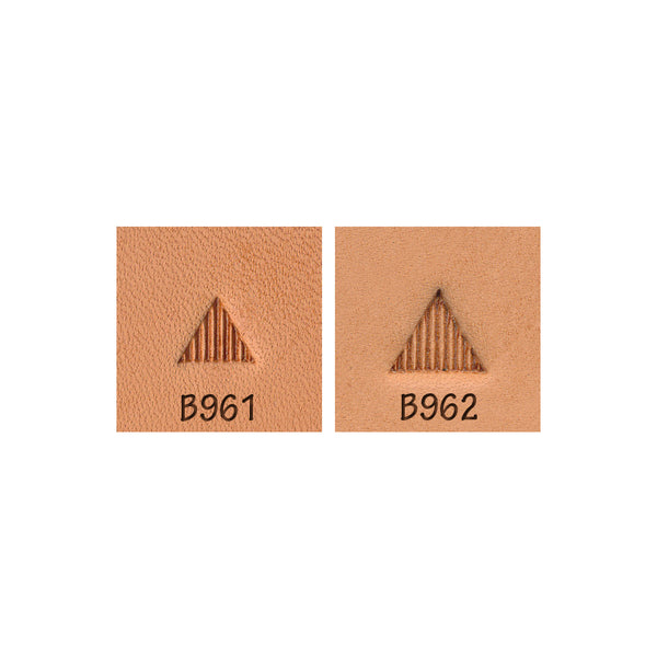Beveler Triangle Lined B961 B962 2-Piece Leather Stamp Set