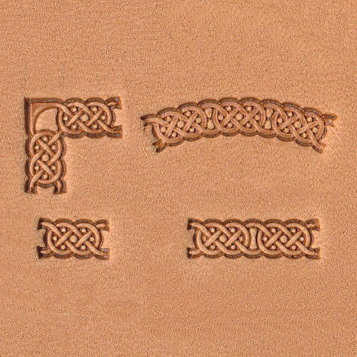 Celtic Rope Border 4-Piece Leather Stamp Set