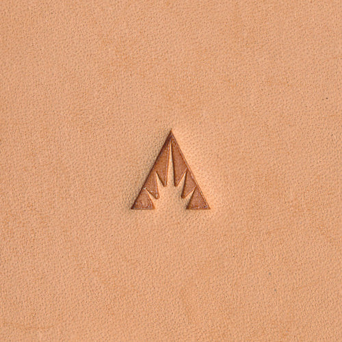 Border Triangle Pyramid Burst D442 Leather Stamp