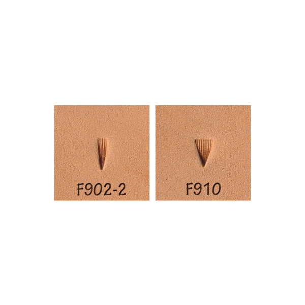 Beveler Pointed Lined F902-2 F910 2-Piece Leather Stamp Set