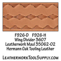 Figure Carving/Border F926 F926-D F926-H 3-Piece Leather Stamp Set