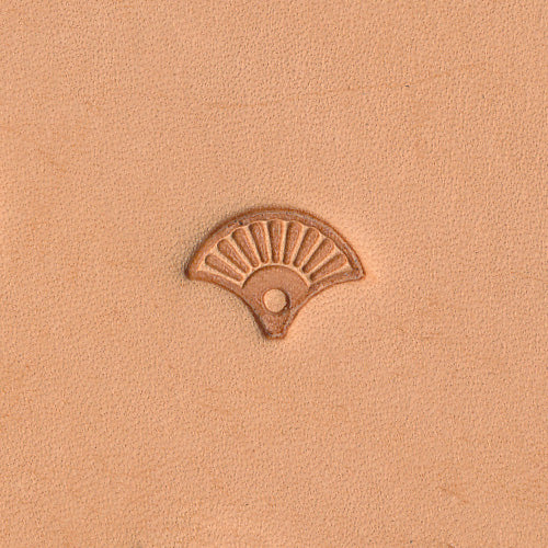 Geometric Border Petal Shell Dot Fan Burst G619 Leather Stamp
