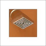Geometric-Diamond Lines O38 Leather Stamp