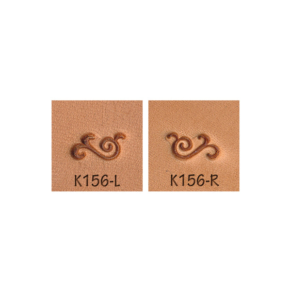 Border Flourish K156-L K156-R 2-Piece Leather Stamp Set