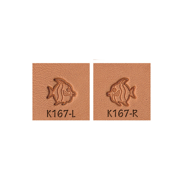 Tropical Fish K167-L K167-R 2-Piece Leather Stamp Set