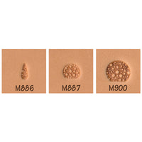 Matting Pebble Texture M886 M887 M900 3-Piece Leather Stamp Set