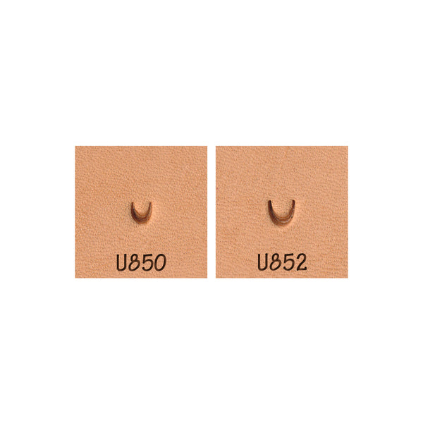 Mule Foot U-Shape Smooth U850 U852 2-Piece Leather Stamp Set