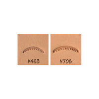 Veiner Scalloped Fine V463 V708 2-Piece Leather Stamp Set