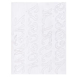 1-1/4" Cursive Alphabet Easy Trace Reusable Leather Tooling Pattern MakerAid® 78904-37