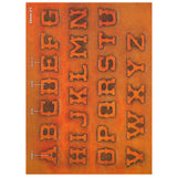1" Old Western Alphabet Easy Trace Reusable Leather Tooling Pattern MakerAid® 78904-33
