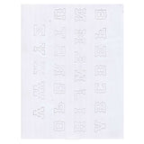 3/4" Old Western Alphabet Easy Trace Reusable Leather Tooling Pattern MakerAid® 78904-32