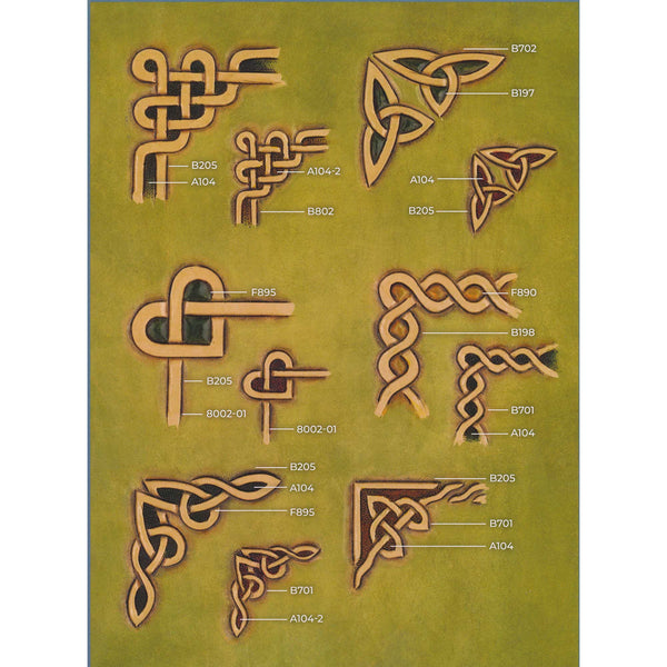 Celtic Corners Easy Trace Reusable Leather Tooling Pattern MakerAid® 7 – LeatherworkToolSupply.com celtic-corners-easy-trace-reusable-leather-tooling-pattern-makeraid-7-leatherworktoolsupply-com