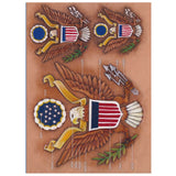 USA Eagle Seal Easy Trace Reusable Leather Tooling Pattern MakerAid® 78904-08