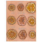 Flowers #1 Easy Trace Reusable Leather Tooling Pattern MakerAid® 78904-19