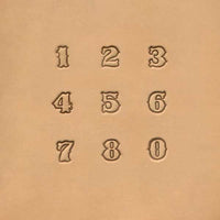 1/2" (12.7mm) Western Style Number Leather Stamp Set 8135-00