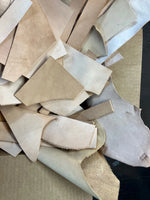 Veg Tan Leather Remnants Strips Pieces Approx. 3 lbs Small Projects Repair Jobs