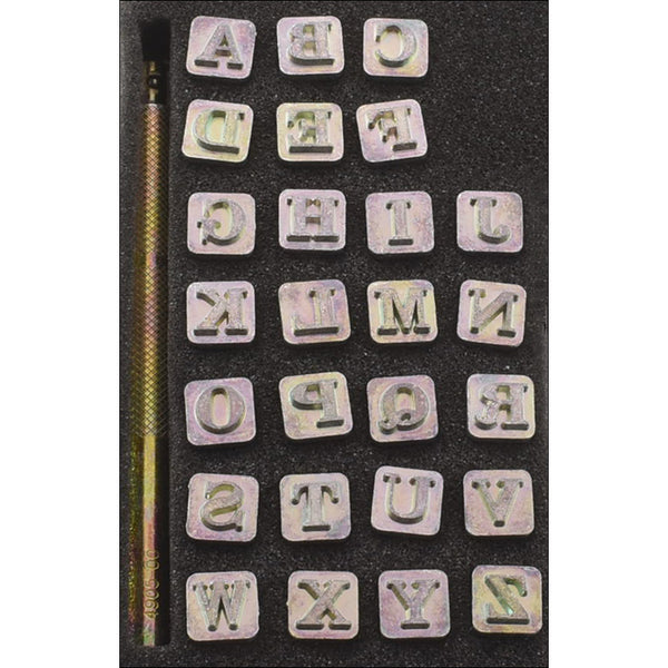 Alphabet Leather Stamp Set