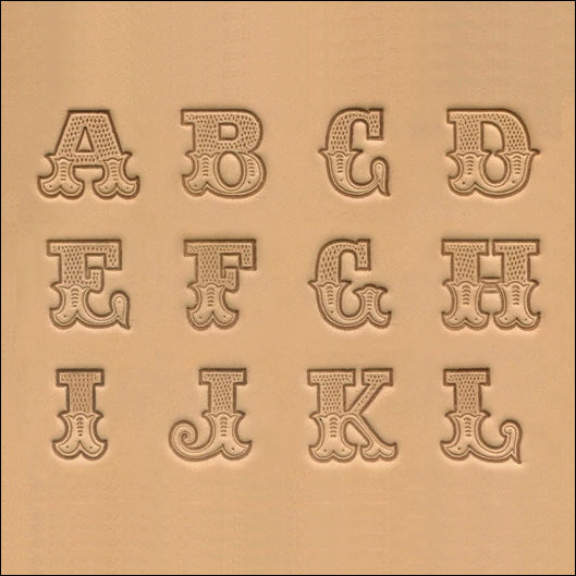 3/4 (19mm) Fancy Leather Art Style Alphabet Leather Stamp Set 8145-00 –