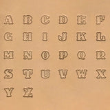 3/4" (19mm) Western Style Alphabet Leather Stamp Set 8131-00