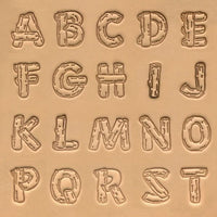 3/4 Script Alphabet Stamp Set #8139-8139