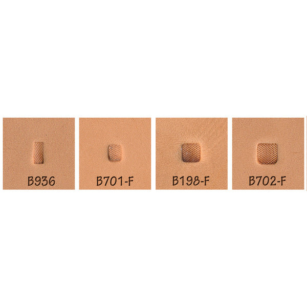 Beveler Checked Fine B936 B701-F B198-F B702-F 4-Piece Leather Stamp Set