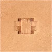 Vintage Tandy Craftool Leather Craft Stamp X505 Basketweave