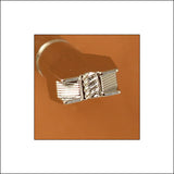 Basketweave Straight-Braid Center X570-1 Leather Stamp
