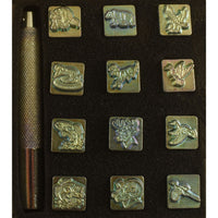 Mini 3-D Leather Stamp Set Series #1 - 1/2" (12.7mm) 88500-00