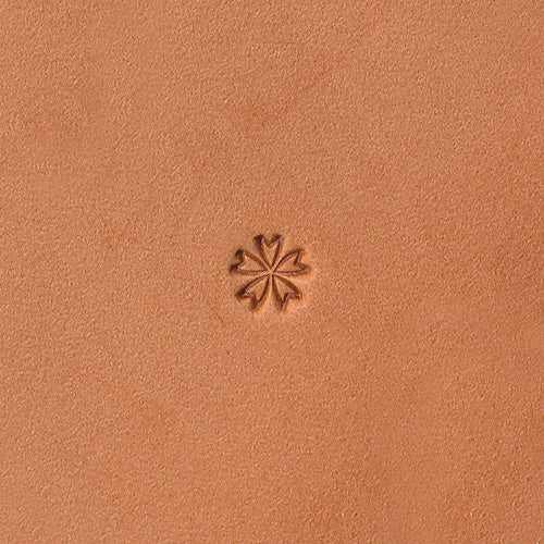 Flower Small Five Petal Outline O14-2 Leather Stamp