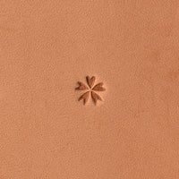 Flower Small Five Petal Silhouette O14 Leather Stamp